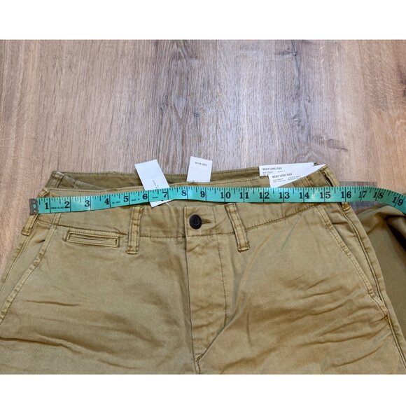American Eagle Men's Khaki Slim Straight Next Level Flex Pants Size 30x32 NWT - Picture 3 of 7